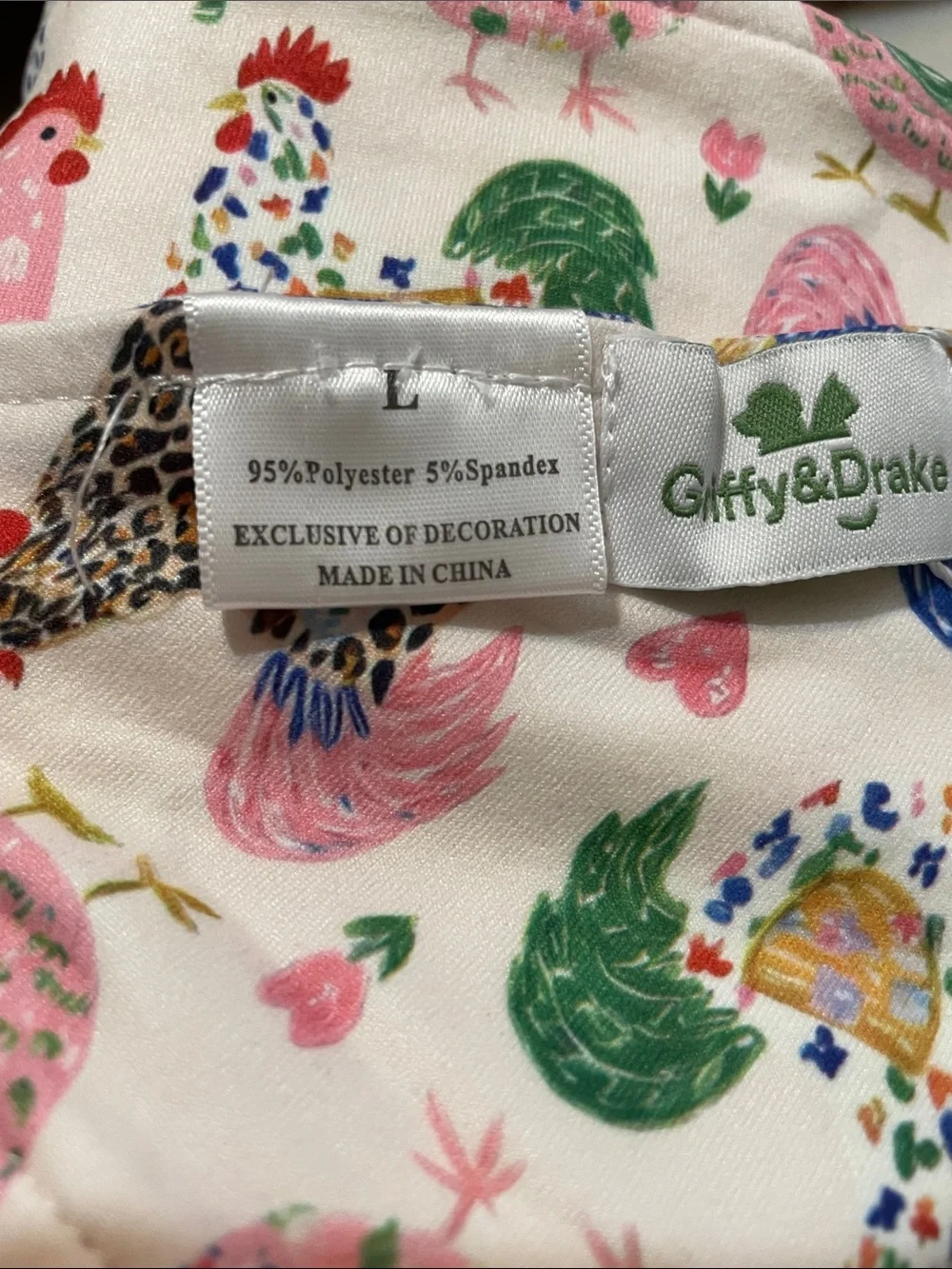 Boutique Pet Bandana Chicken Print